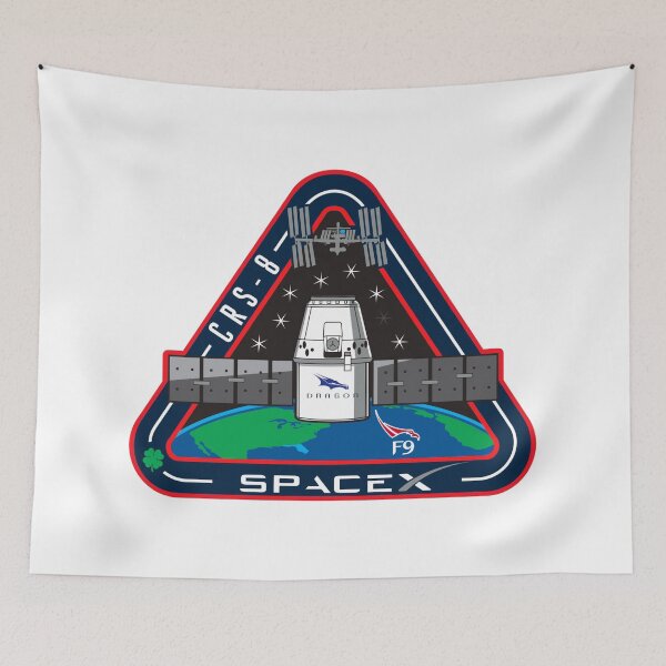 Item preview, SpaceX CRS-8 Mission Patch designed and sold by CharlieDesings.