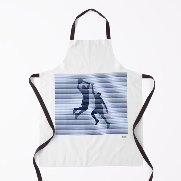 Item preview, Hooper shirt - attack and defense with blue stripes: Retro abstract basketball shirt designed and sold by SlanTee.