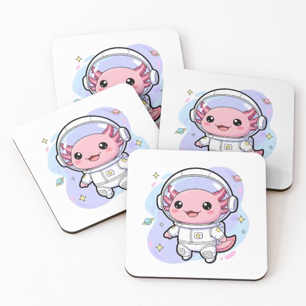 Item preview, Cute kawaii axolotl astronaut  designed and sold by Kawaii Nest.