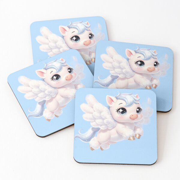 Item preview, Cute Flying Piglet with Wings - Magical Fantasy Baby Animal Illustration designed and sold by RudArtAI.