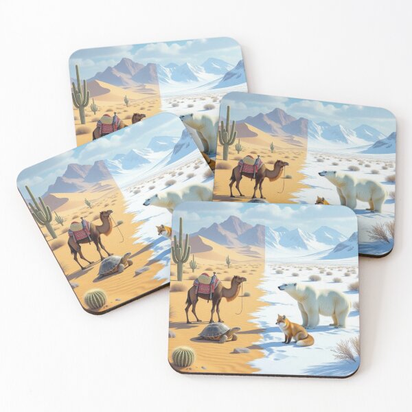 Item preview, Desert Meets Arctic: A Tale of Two Worlds designed and sold by TheWonkyEaselCo.