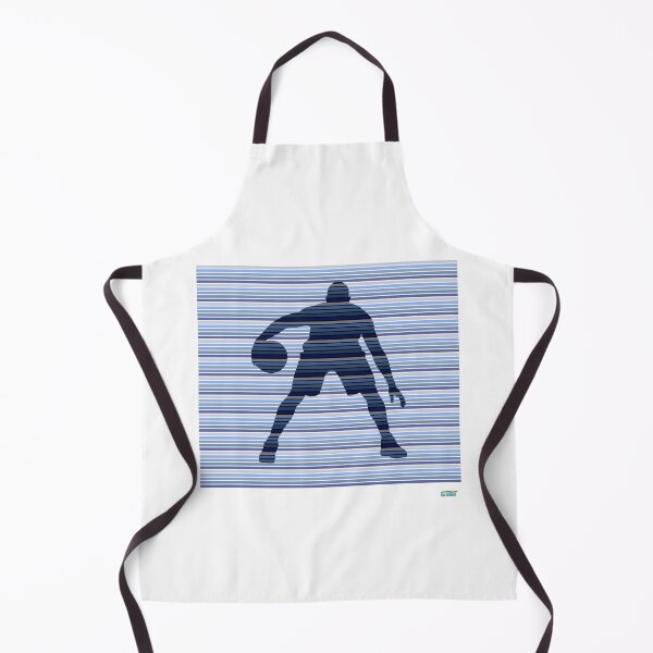 Item preview, HOOPER T SHIRT Handles with blue stripes: Retro abstract basketball shirt designed and sold by SlanTee.