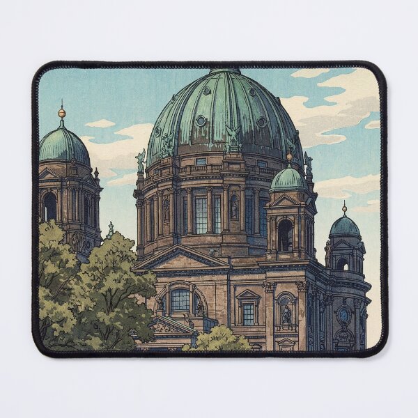 Item preview, Berlin Cathedral Japanese Woodblock Print designed and sold by Takeda-art.