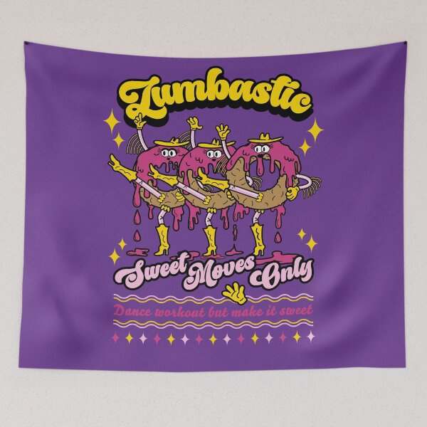 Item preview, Zumbastic Sweet Moves Only Dance Fitness Donut T-Shirt - Cute Fun Group Dance Workout Shirt for Party & Exercise Lovers designed and sold by Webstudio  2Amigos.