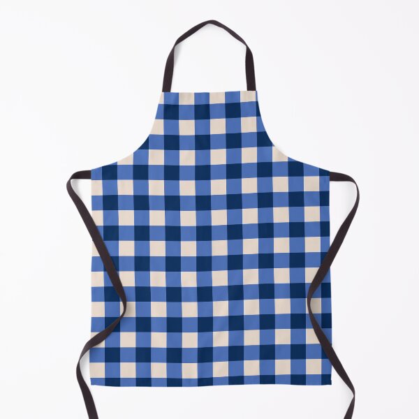 Item preview, Navy Blue and Cream Gingham Plaid Pattern designed and sold by lucybrownlane.