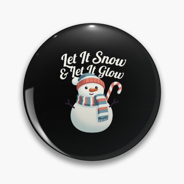 Item preview, Let It Snow & Let It Glow – Festive Snowman Tee designed and sold by EcoArtTees.