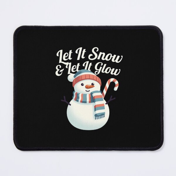 Item preview, Let It Snow & Let It Glow – Festive Snowman Tee designed and sold by EcoArtTees.