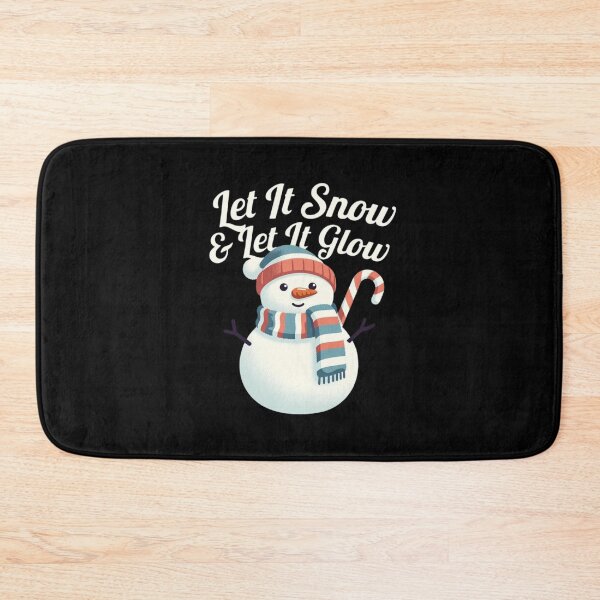 Item preview, Let It Snow & Let It Glow – Festive Snowman Tee designed and sold by EcoArtTees.