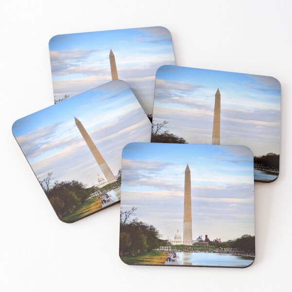 Item preview, Washington Monument & Reflecting Pool – National Mall Sunset Photography designed and sold by BlueRidgeBazaar.