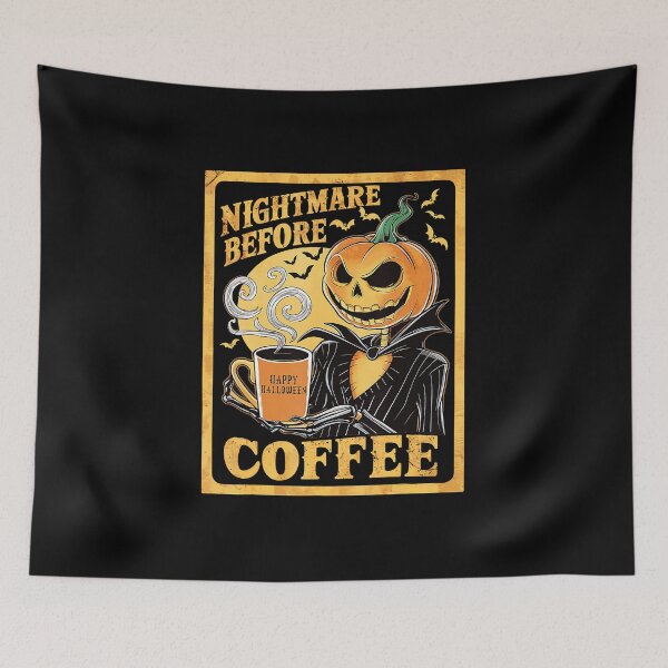Item preview, Nightmare Before Coffee Christmas Skeleton Funny Halloween  designed and sold by jeffgonzales.