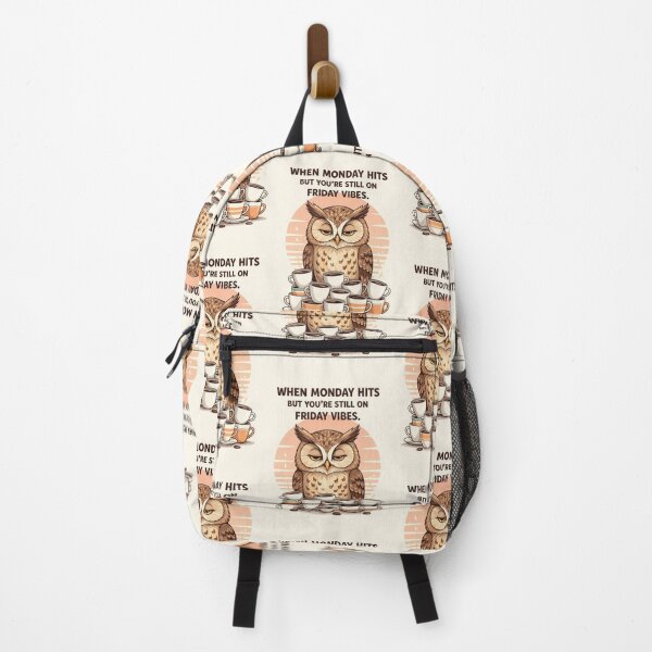 Item preview, Monday Mood: Owl’s Coffee Struggle designed and sold by TheWonkyEaselCo.