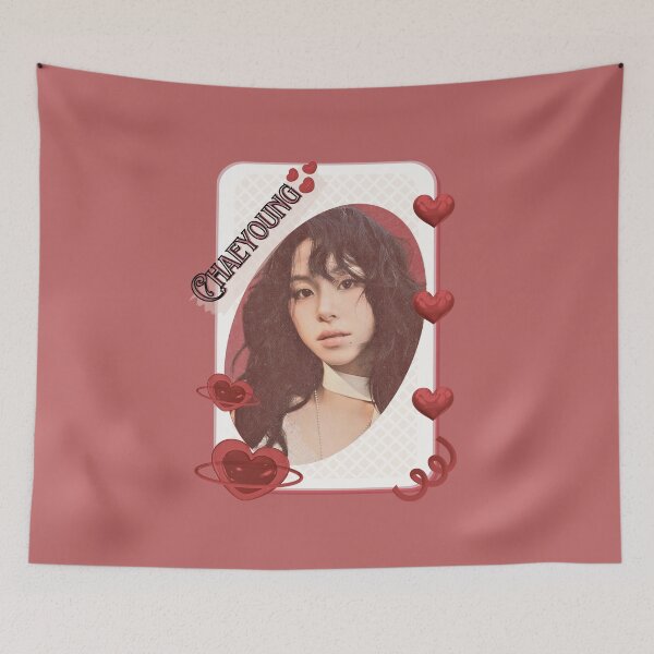 Item preview, TWICE Chaeyoung Kpop Girl group K-music south korean girl group Red Aesthetic Collage Design designed and sold by AJUNICE STUDIO.