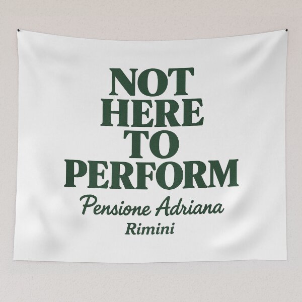 Item preview, Not Here to Perform — Pensione Adriana, Rimini designed and sold by bisha.