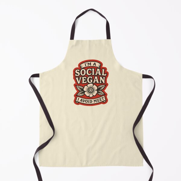 Item preview, I'm a Social Vegan I Avoid Meet designed and sold by DemureArtsy.