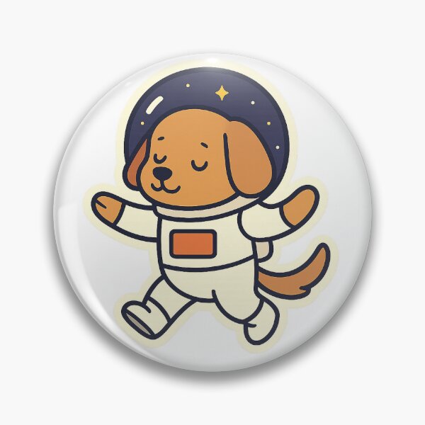 Item preview, Space Dog – Floppy-Eared Astronaut Doggo Sticker designed and sold by CrimsonFoxArt.