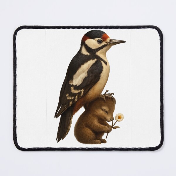 Item preview, Woodpecker and Baby Forest Friend designed and sold by MIArt Studio.