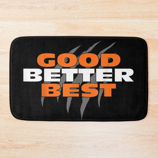 Item preview, Simple Bold Good Better Best Motivational Fitness Quote Typography Design designed and sold by LizzyKeiko.