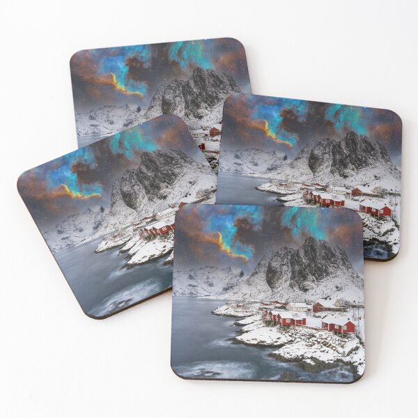 Item preview, small village, Lofoten Islands, Norway designed and sold by Mauswohn.