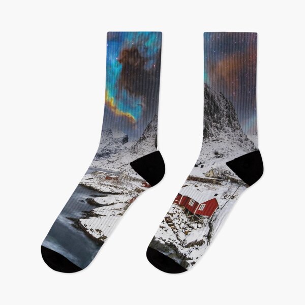 Item preview, small village, Lofoten Islands, Norway designed and sold by Mauswohn.