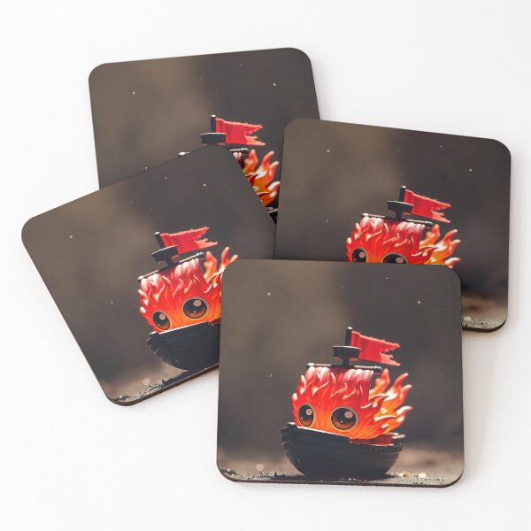 Item preview, Kawaii Fire Flame Ship – Cute Little Burning Boat designed and sold by NordseeSteel.