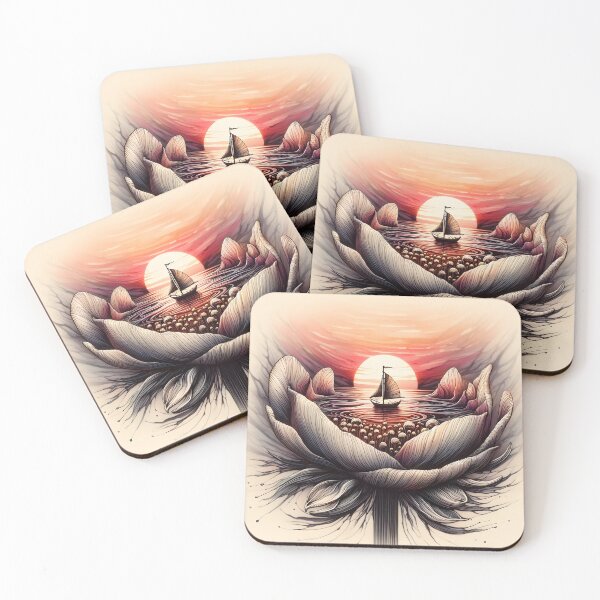 Item preview, Flower Boat, Ai Generated Art  designed and sold by ACC .