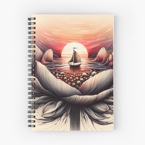 Item preview, Flower Boat, Ai Generated Art  designed and sold by ACC .