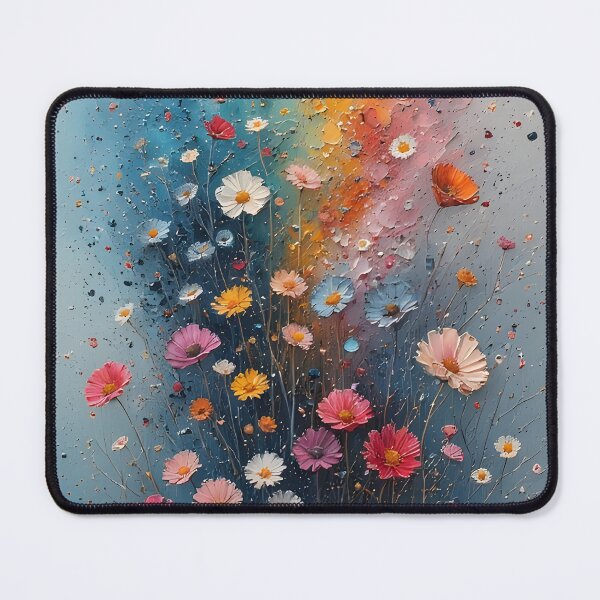 Item preview, A field of flowers in splendor of color and texture designed and sold by Mianku | Für das Leben.
