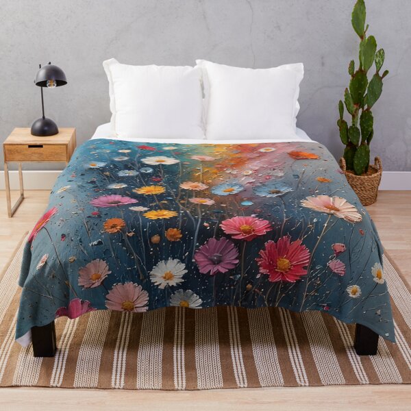Item preview, A field of flowers in splendor of color and texture designed and sold by Mianku | Für das Leben.