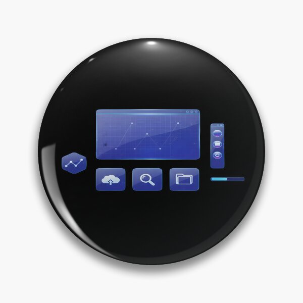 Item preview, Futuristic Blue Holographic UI - Digital Data Dashboard designed and sold by Dakson Design - Fantasy Art.