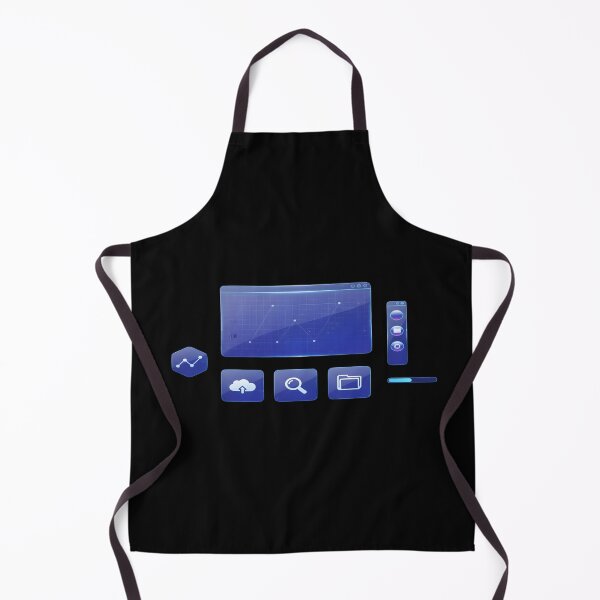 Item preview, Futuristic Blue Holographic UI - Digital Data Dashboard designed and sold by Dakson Design - Fantasy Art.