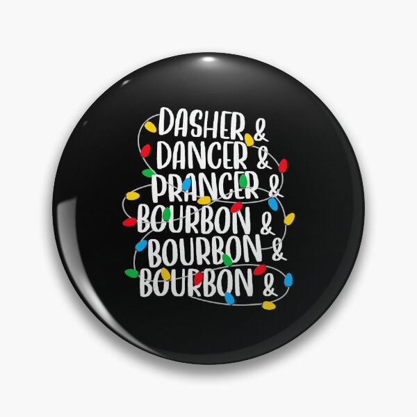Item preview, Dasher Dancer Prancer Bourbon Christmas Lights Reindeer  designed and sold by JEFDodsonArt.
