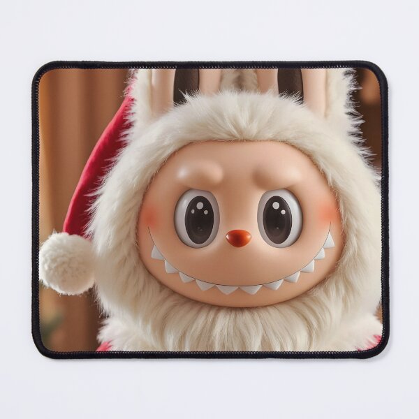 Item preview, Santa LabubuClaus in Cozy Living Room – Holiday Illustration designed and sold by EmeraldeaDesign.