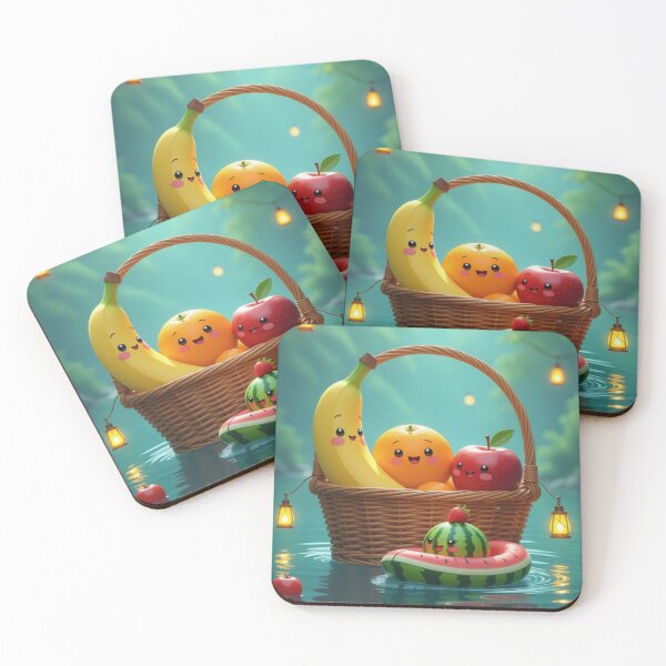 Item preview, "Happy Fruit Picnic in the Water" designed and sold by TheWonkyEaselCo.