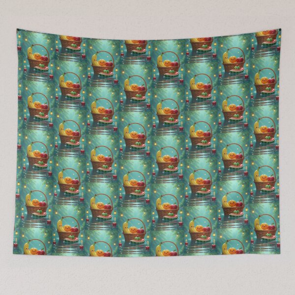 Item preview, "Happy Fruit Picnic in the Water" designed and sold by TheWonkyEaselCo.