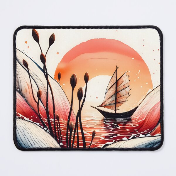 Item preview, Flower Boat, Ai Generated Art designed and sold by ACC .