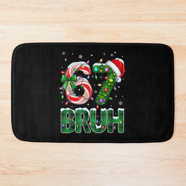 Item preview, Funny Candy Cane Pine Six Seven Number Light Bruh Christmas Design designed and sold by AnsadoWinu.