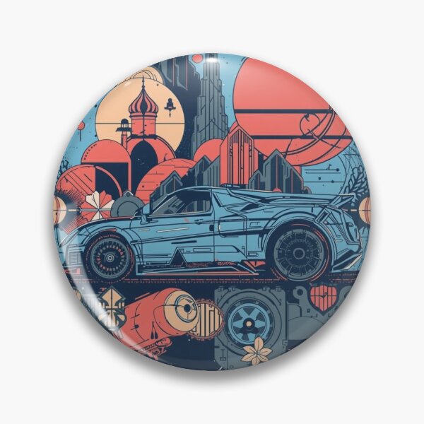 Item preview, Retro 80s Car Collage Art | Surreal Nostalgie Mixed Media Print | Memphis Style Automotive Graphic 2025 designed and sold by HimBoo.
