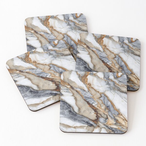 Item preview, Beauty gray and golden marble pattern designed and sold by SmileshareShop.