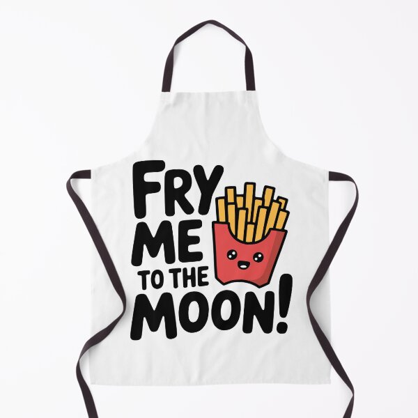 Item preview, Fry Me To The Moon! Cute Fast Food Pun designed and sold by PMCreative.