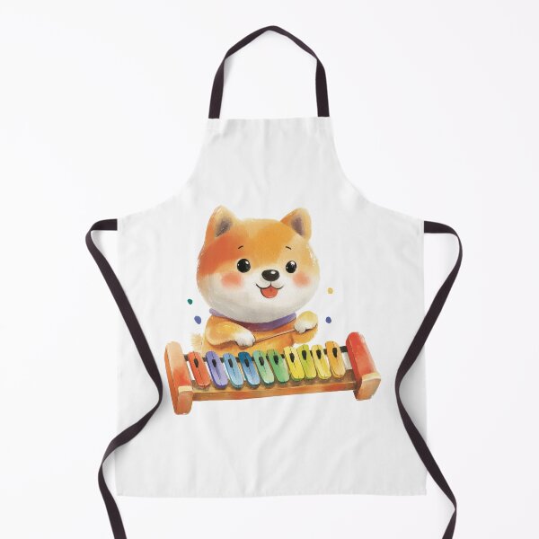 Item preview, Cute Shiba Puppy Playing Colorful Xylophone designed and sold by AchaRat.