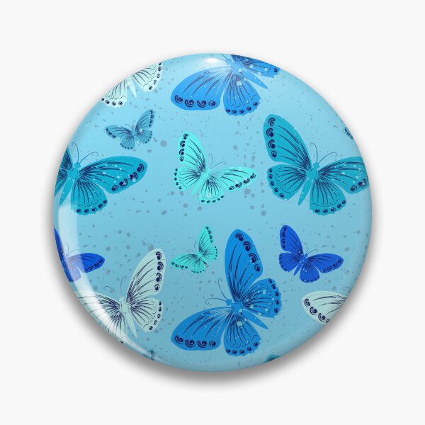Item preview, Bright blue butterflies pattern  designed and sold by Chirayu1111.