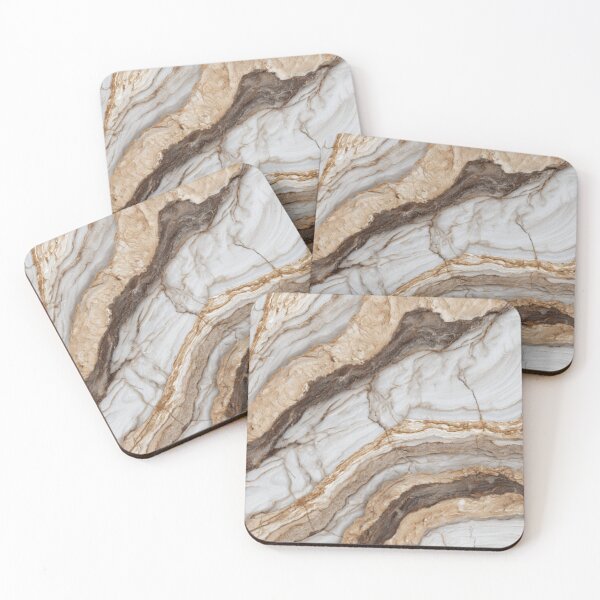 Item preview, White and beige marble pattern designed and sold by SmileshareShop.