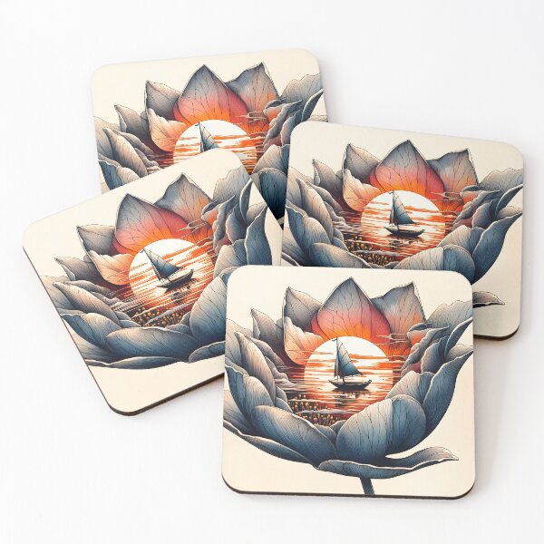 Item preview, Flower Boat, Ai Generated Art  designed and sold by ACC .