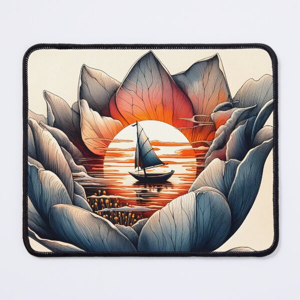 Item preview, Flower Boat, Ai Generated Art designed and sold by ACC .