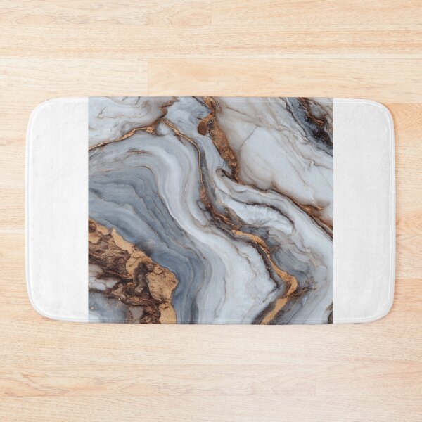 Item preview, White and golden marble pattern designed and sold by SmileshareShop.