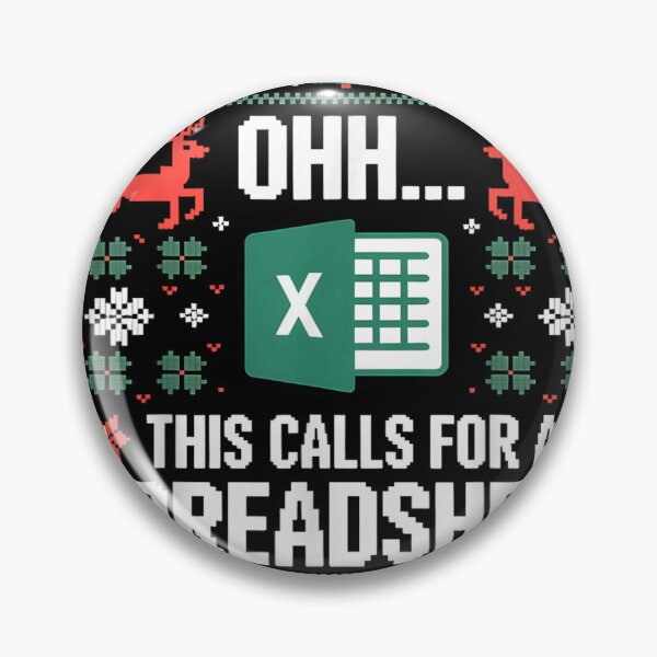 Item preview, Ohh This Calls For A Spreadsheet Ugly Christmas Sweater Funny Office Humor designed and sold by YubitaLeLe.