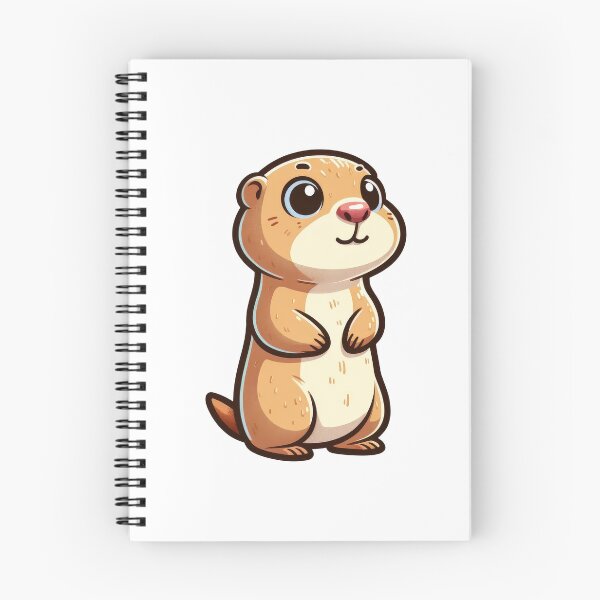 Item preview, Cute Prairie Dog Sticker – Kawaii Ground Squirrel Animal Illustration designed and sold by LunaPixelStudio.