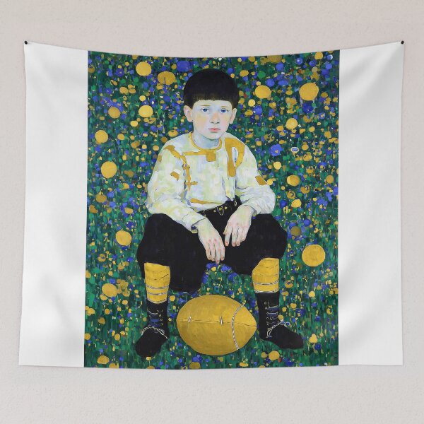 Item preview, Young Boy with football Ball designed and sold by lautir.