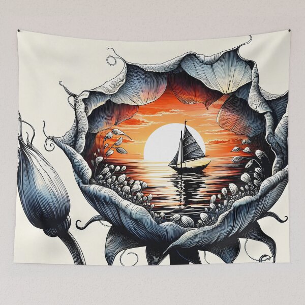 Item preview, Copy of Flower Boat, Ai Generated Art  designed and sold by ACC .