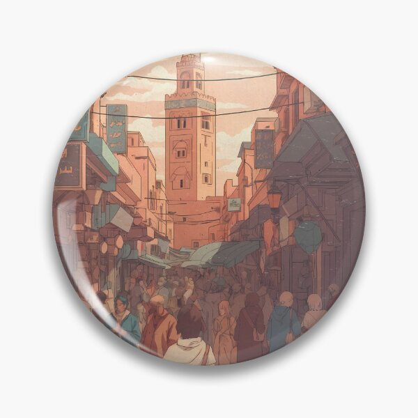 Item preview, Urban Pastel Vista of Atlas Mountains designed and sold by JacksoonLester.